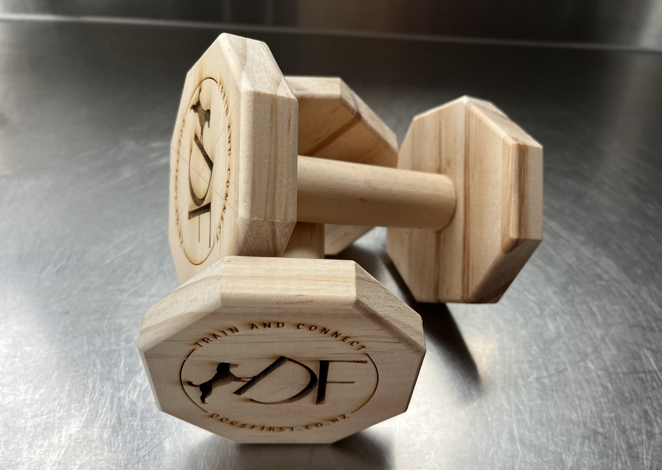 Handmade Wood Retrieve Barbell - Image 5