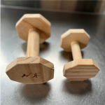 Handmade Wood Retrieve Barbell