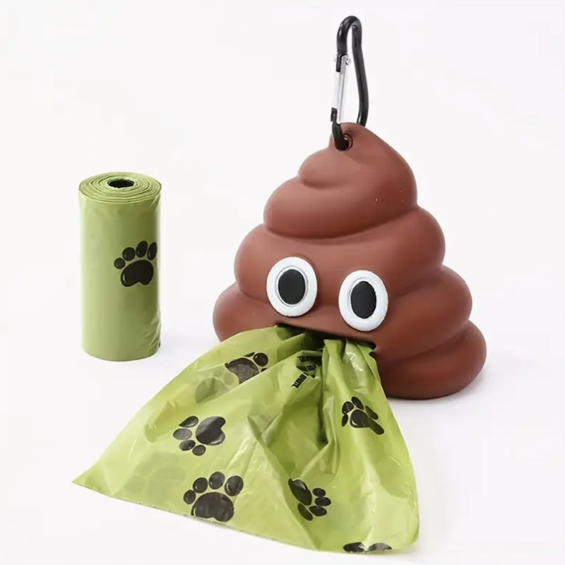 Poop Emoji poo bag holder