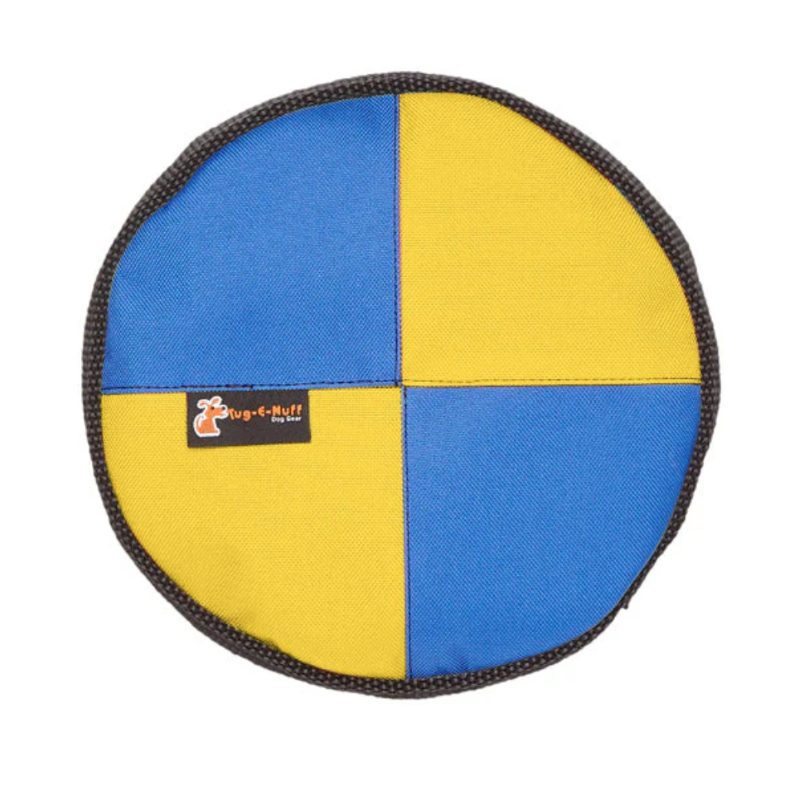 Tug E Nuff Frisbee Small Blue & Yellow