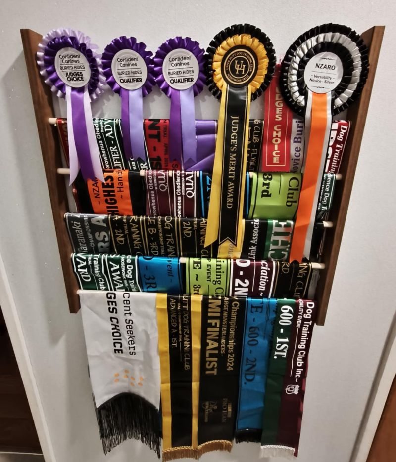 Ribbon rosette display rack full